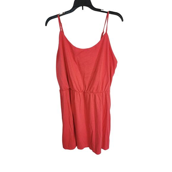 Old Navy Pink Waist Defined Slub Knit Sleeveless Cami Mini Dress Women's Size XL - Picture 1 of 7